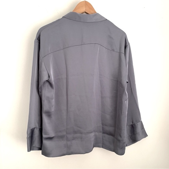 H&M Satin Night Shirt Pajama Top - Picture 7 of 7